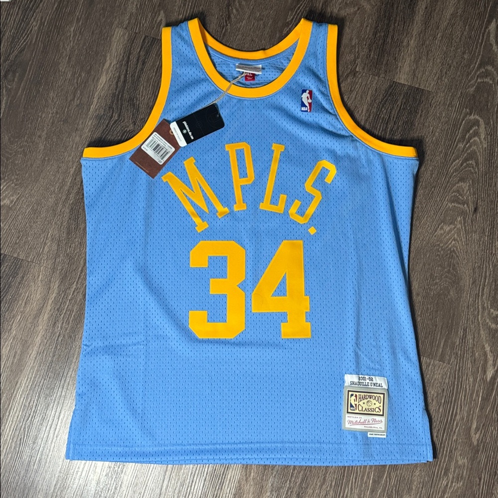 Lakers Shaq MPLS Basketball Jersey Mitchell & Ness XL